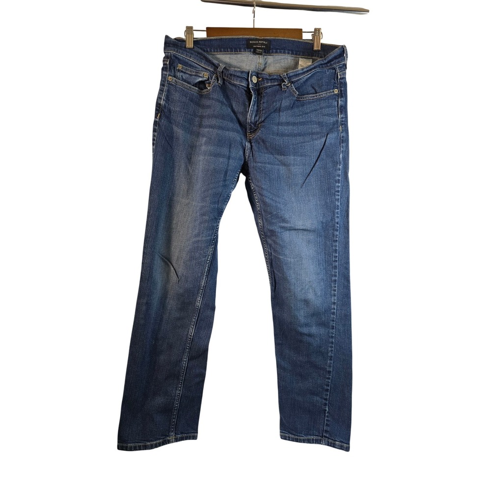 Banana Republic Girlfriend‎ Jean Dark Wash Stretch Denim Blue Womens 30/10